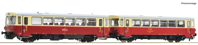 Roco 7710010 - H0 - Dieseltriebwagen M 152 mit Beiwagen, CSD, Ep. IV - DC-Sound
